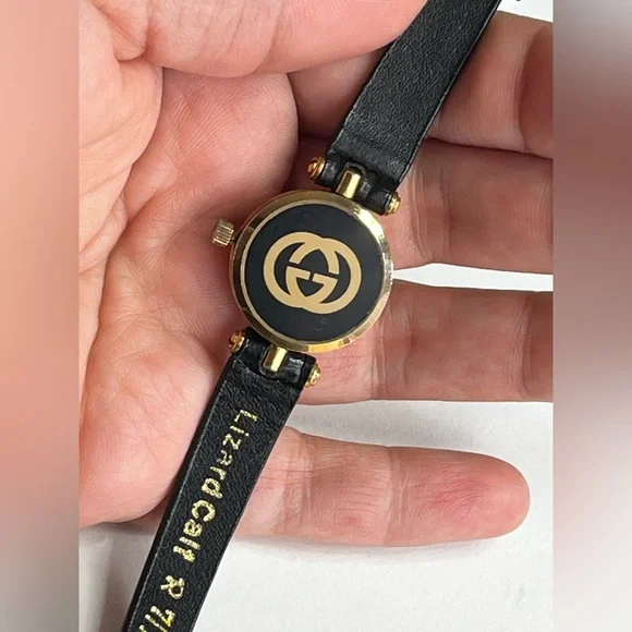 GUCCI Vintage “Stacked” sherry line Case Ladies Watch. Gucci | Accessories | Gucci 200l Black Vintage Stacked Case  main image 2